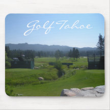 Cojín de ratón de Tahoe del golf "Golfing en la co Tapetes De Raton