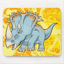 Cojín de ratón del dinosaurio del Triceratops Alfombrillas De Ratones