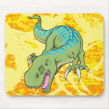 Cojín de ratón del dinosaurio del Tyrannosaurus Tapetes De Ratón