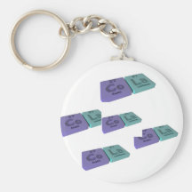Cola as Co Cobalt and La Lanthanum Keychains