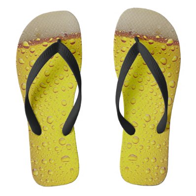 Cold Beer Flip Flops