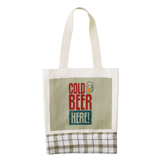 Cold Beer Zazzle HEART Tote Bag
