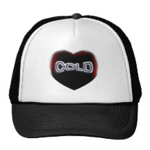 Cold Black Heart Mesh Hat