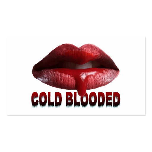Cold Blooded Lips Business Card (back side)