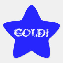cold blue star sign sticker