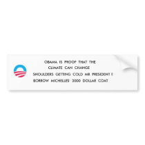 COLD BUMPER STICKER