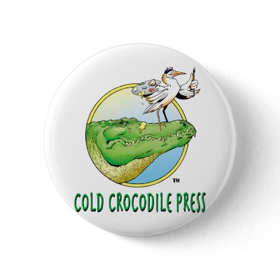 Cold Crocodile Press Logo Pins by aaronlopresti