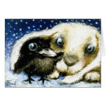 Cold December night Greeting Cards