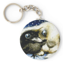 Cold December night Keychain