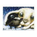 Cold December night postcards