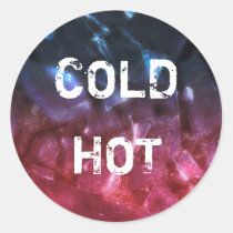 glass, ice, colors, cold, hot, red, blue, textures, organic, structure, weird, modern, abstract, houk, art, artwork, digital art, digital, graphic, eerie, background, cute stickers, stickers, cool stickers, graphic art, Sticker with custom graphic design