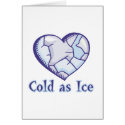 cold ice heart cards
