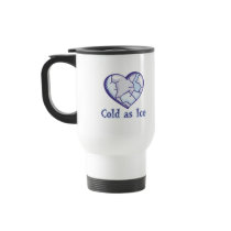cold ice heart mug