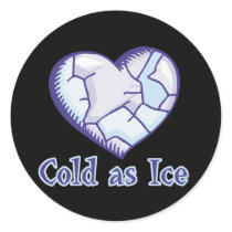 cold ice heart stickers