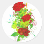 Cold_Rose Round Sticker