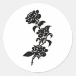 Cold_Rose Round Stickers