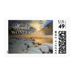 Cold sunrise over the South Fork of Flathead River Stamp