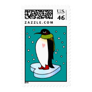 Cold Winter Warm Heart Postage stamp