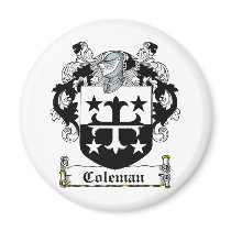 Coleman Family Crest magnets by coatsofarms Coleman Family Crest magnets