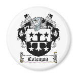 Coleman Family Crest Fridge Magnet