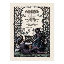 Coleridge "Love" Victorian Postcard