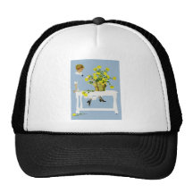 Coles Phillips Fadeaway Chrysanthemums Hats