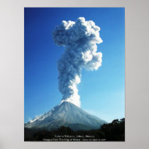 Colima Volcano, Jalisco, Mexico Posters