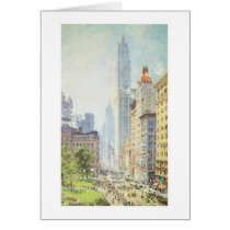 Colin Campbell Cooper, Lower Broadway Greeting Card