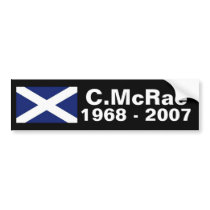 Colin McRae memorial sticker Bumper Sticker