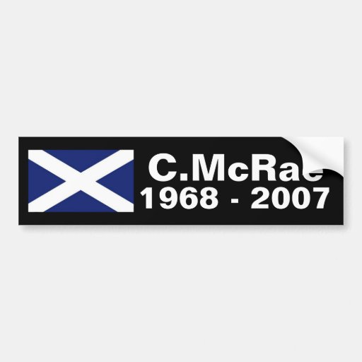 Colin McRae memorial sticker Car Bumper Sticker Zazzle