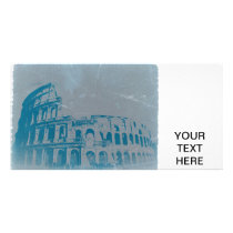 Coliseum in Rome Custom Photo Card