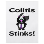 Colitis Stinks Purple Skunk Awareness Design flyers