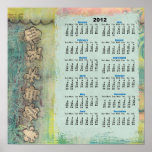 collage abstract 2012 Wall Calendar Poster