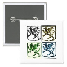 COLLAGE DE LA IMPRESIÓN DEL VINTAGE DE GRYPHON PINS