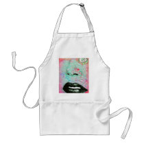 "Collage lip Eye" Apron