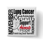 Collage - Lung Cancer Awareness Month Pinback Buttons