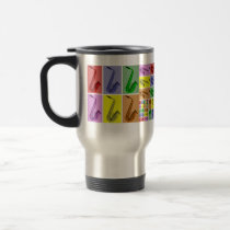 Collage of Colorful Saxophone Fibonacci Travel Mug at Zazzle