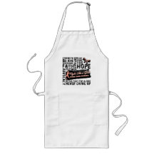 Collage of Words - Uterine Cancer Apron