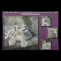 collage-snow-leopard placemats