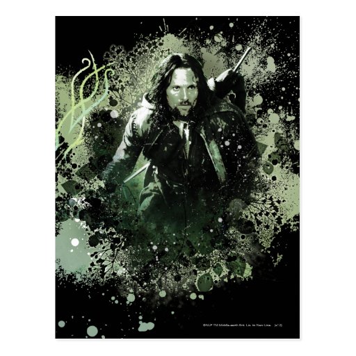 Collage verdoso del vector de Aragorn Postales