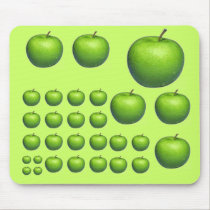Collage with apples mousepads