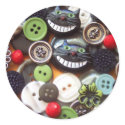 Collage with Black Cheshire Cat Buttons stickers
