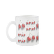 collage with cherries mug