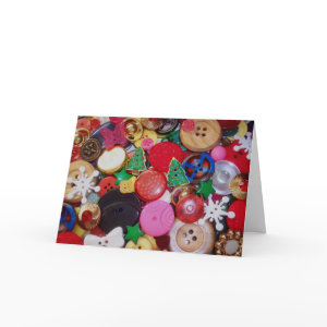 Collage with Christmas Tree Buttons card