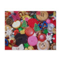 Collage with Christmas Tree Buttons postcards