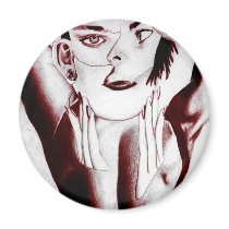 collaged beauty. magnets