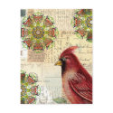 Collaged Old Letters and Postcards with Bird by angelandspot Collaged Old Letters and Postcards with Bird