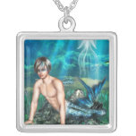 Collar de la plata esterlina del Merman