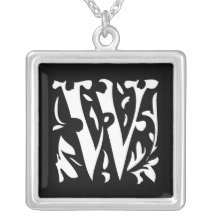 Collar de lujo del monograma del boda de la letra 