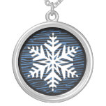 Collar del colgante del copo de nieve